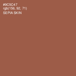 #9C5C47 - Sepia Skin Color Image